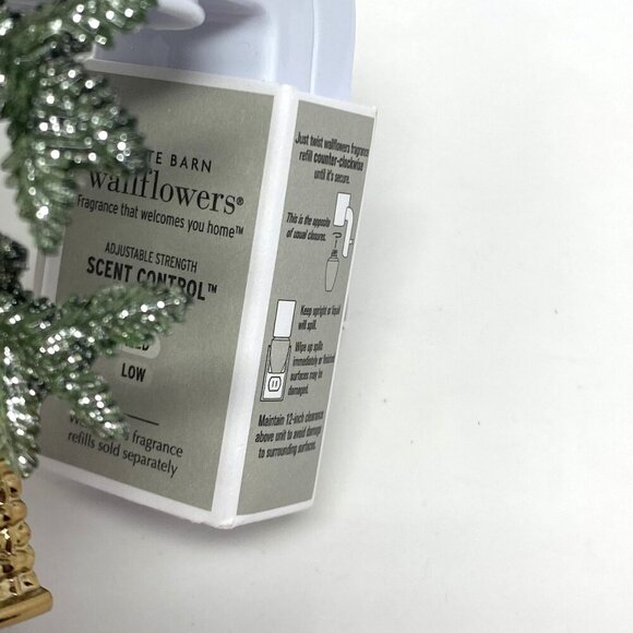Bath & Body Works Scent Control Wallflower Plug Christmas Tree Gold Basket - Picture 5 of 6